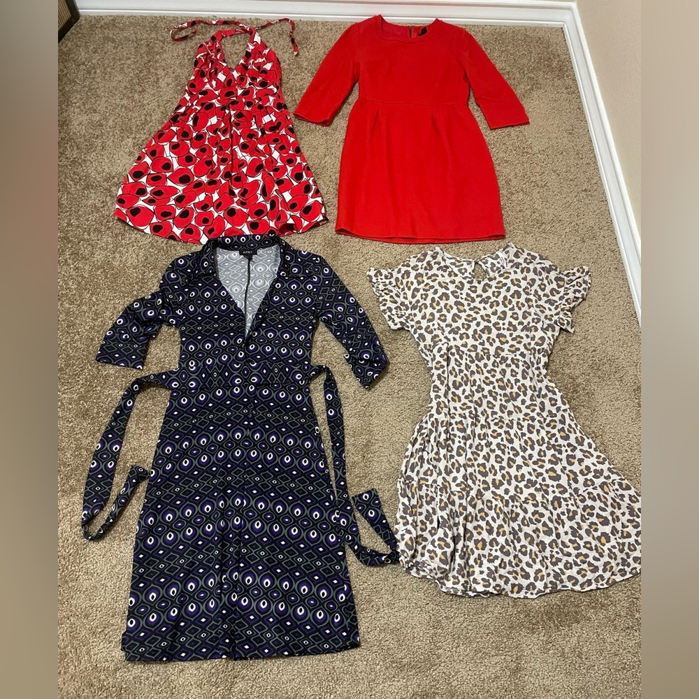 ALL 4pc Bundle Women’s Small J.Crew A.P.N.Y Boutique Evening Church Dresses
